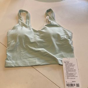 Lululemon align crop tank size 6. Delicate mint color.